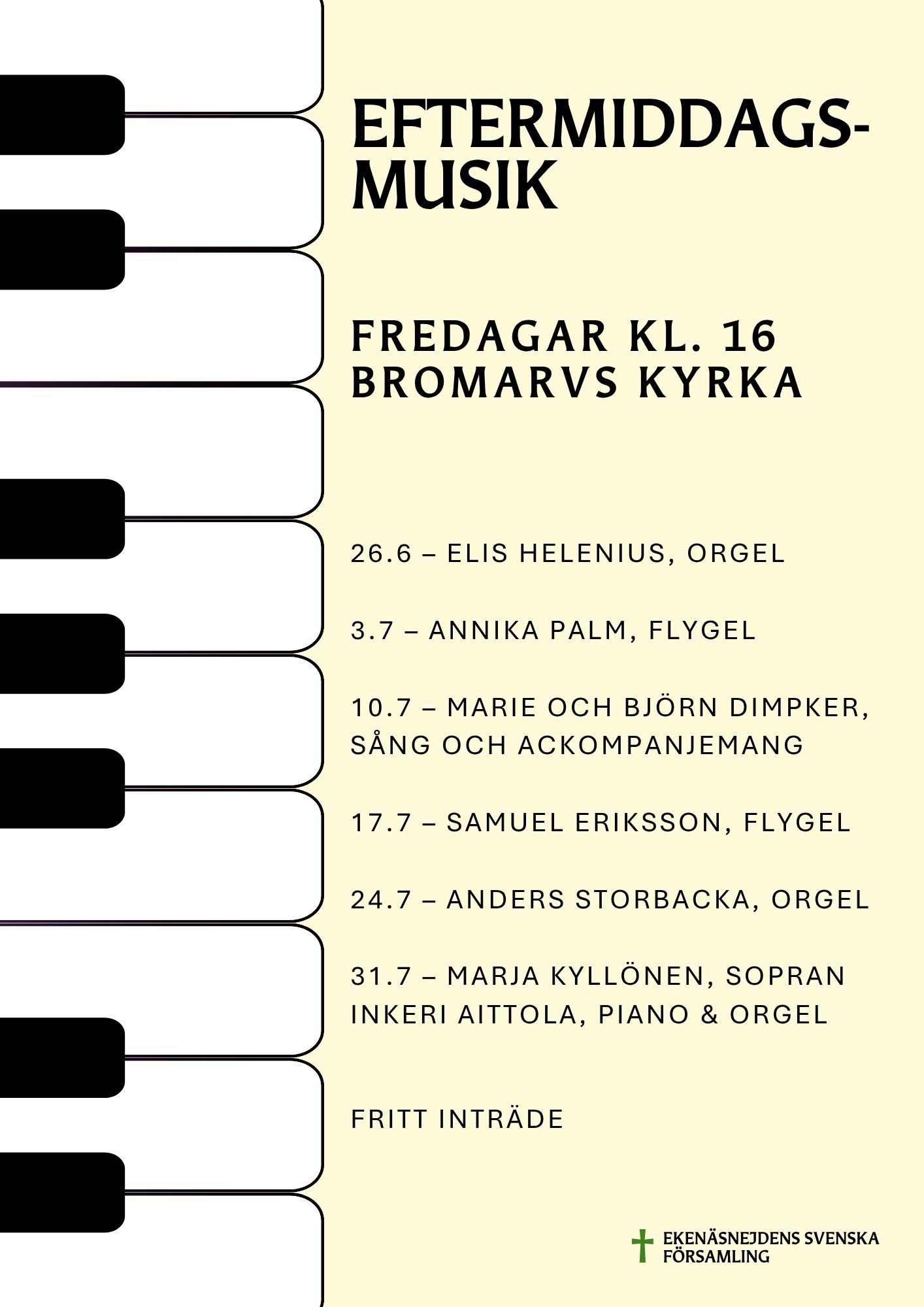 affisch, texten finns i evenemanget