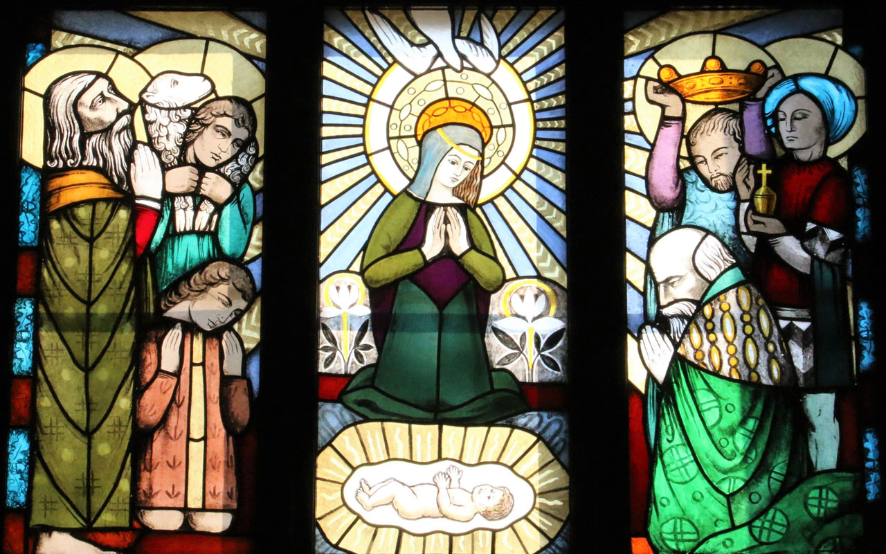 Nattvardsmässor Fönstermålning i Ekenäs kyrka