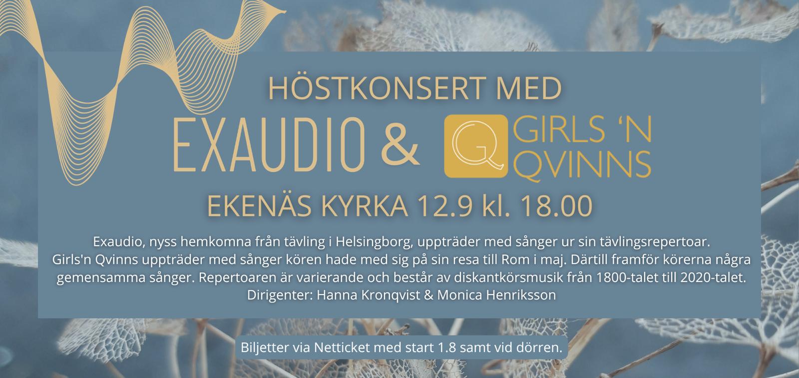 Konsert 12.9 kl. 18