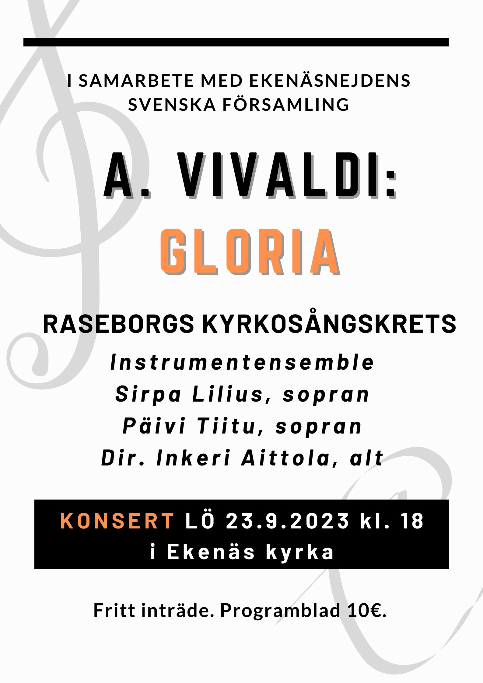 Affisch, texten finns i evenemanget.