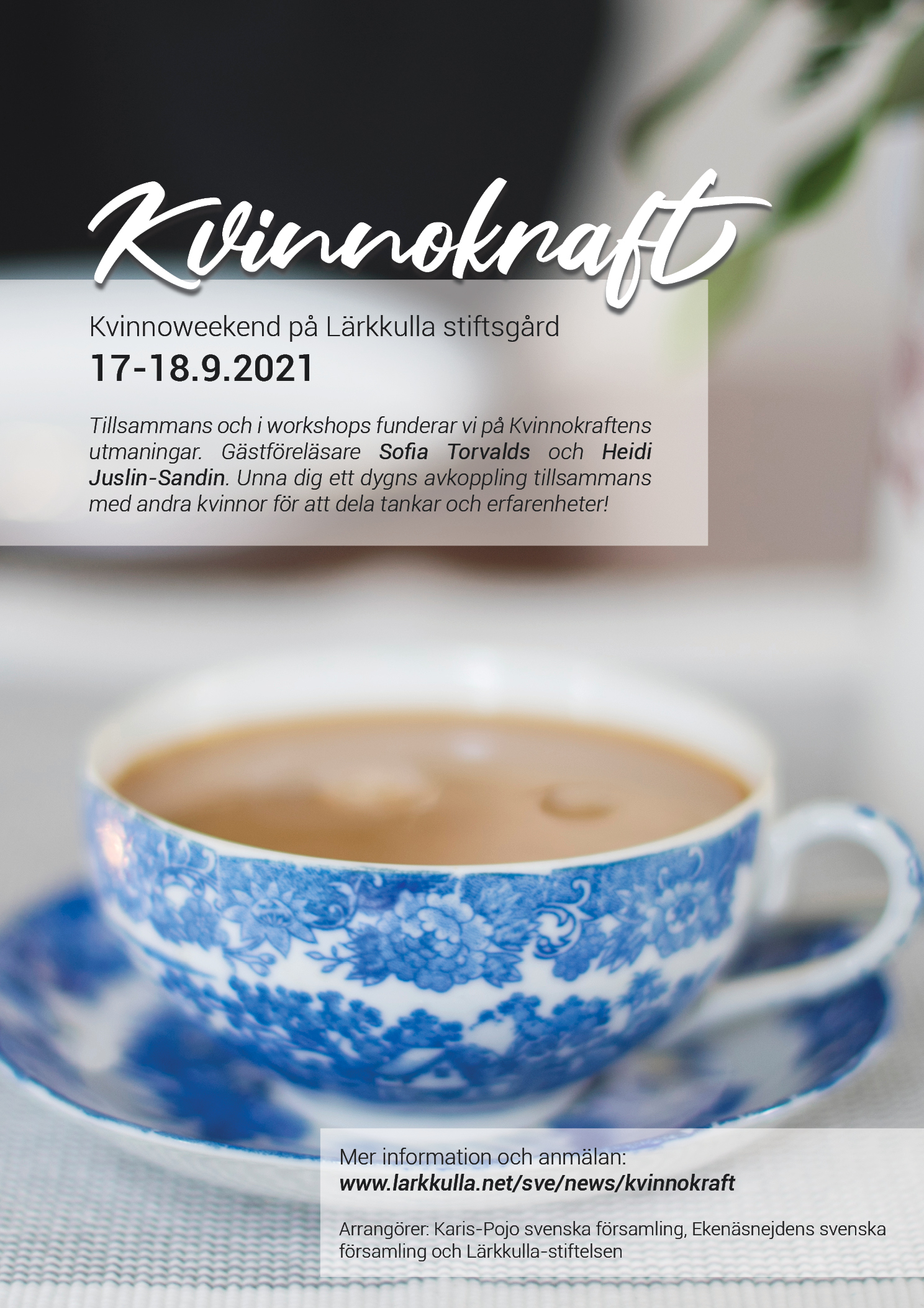 Kvinnokraft Affisch, texten finns i evenemanget.