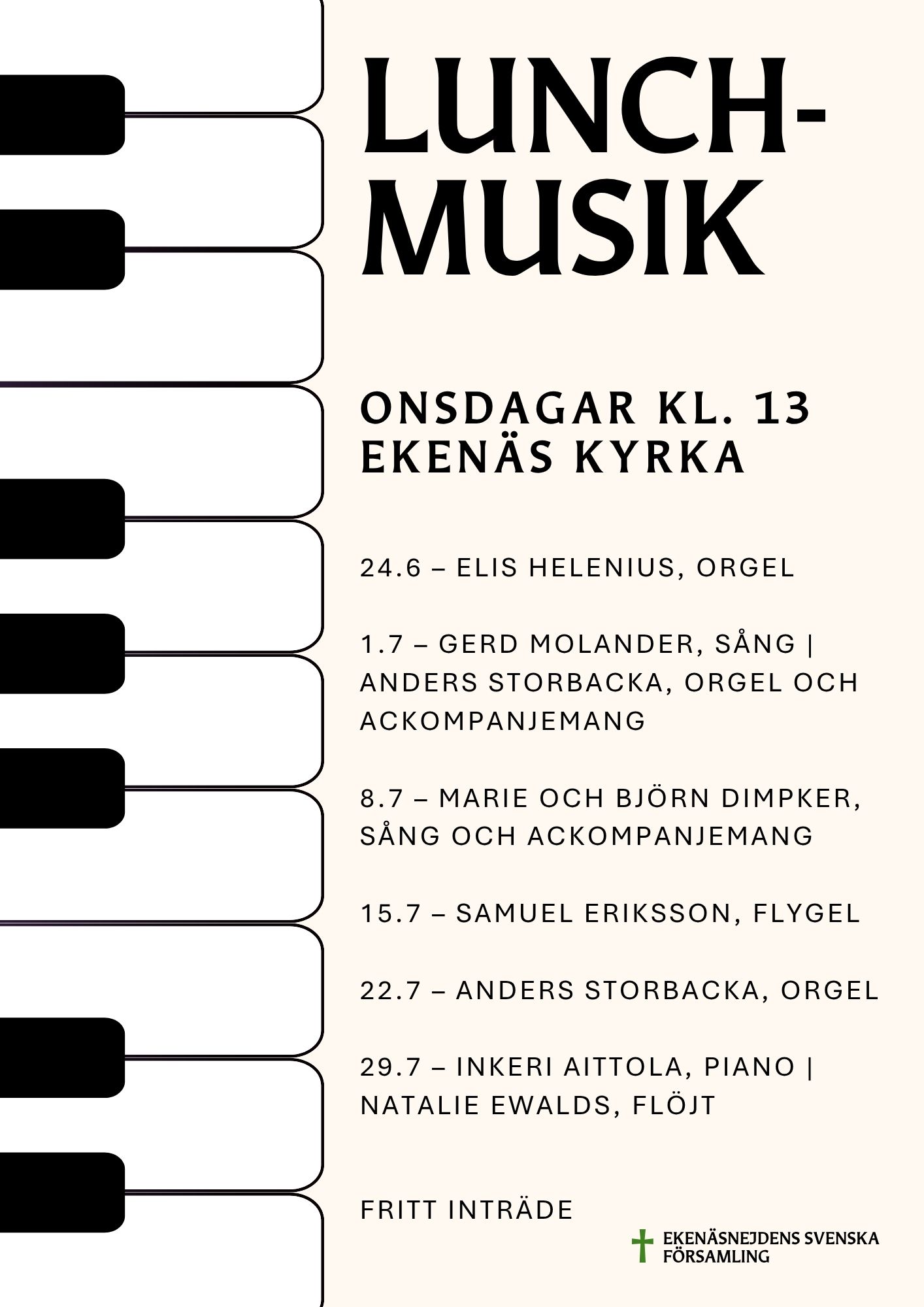 affisch, texten finns i evenemanget