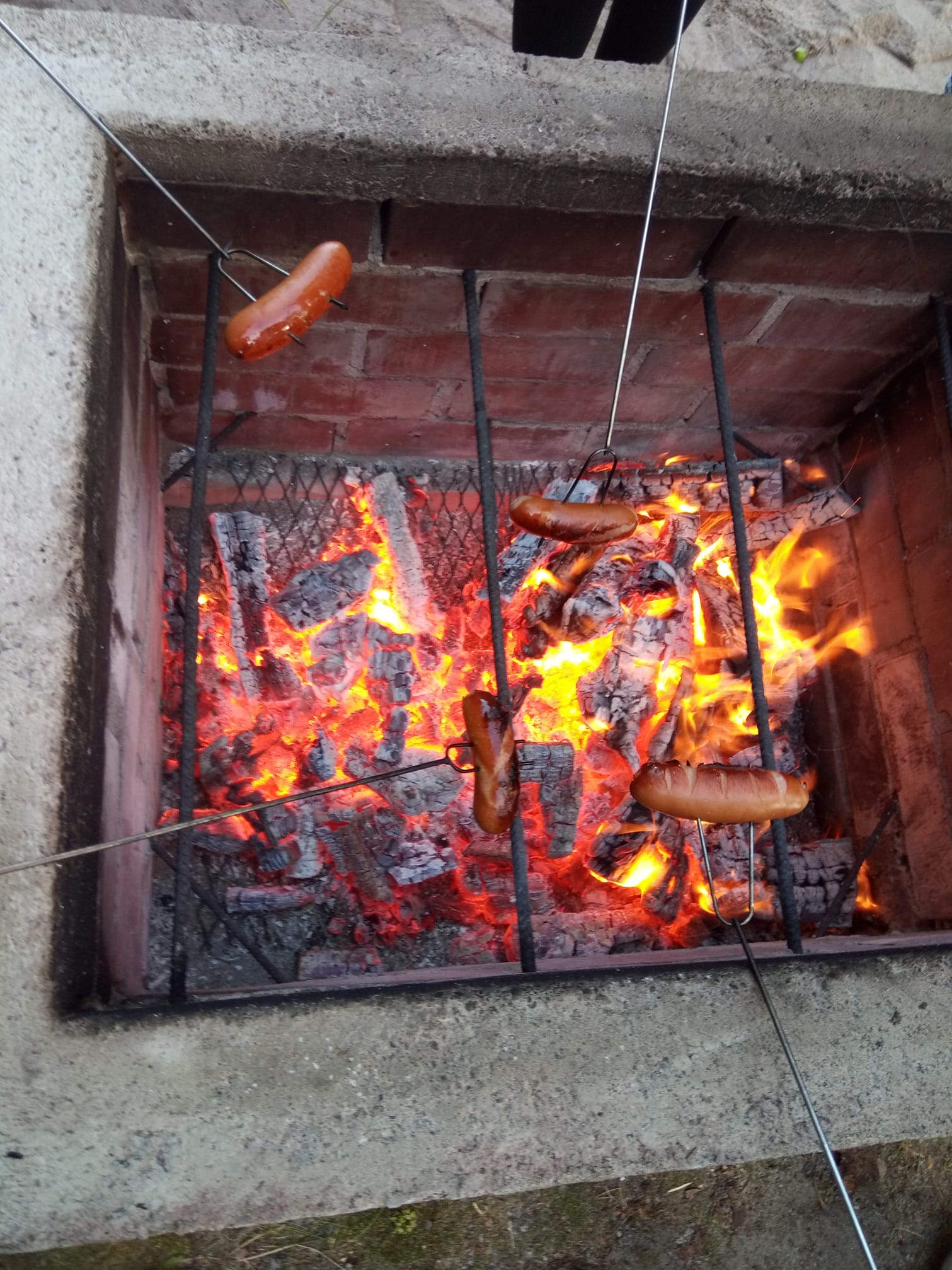 Korvgrillning.