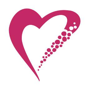 Ett stiliserat hjärta som är familjerådgivningscentralens logo.